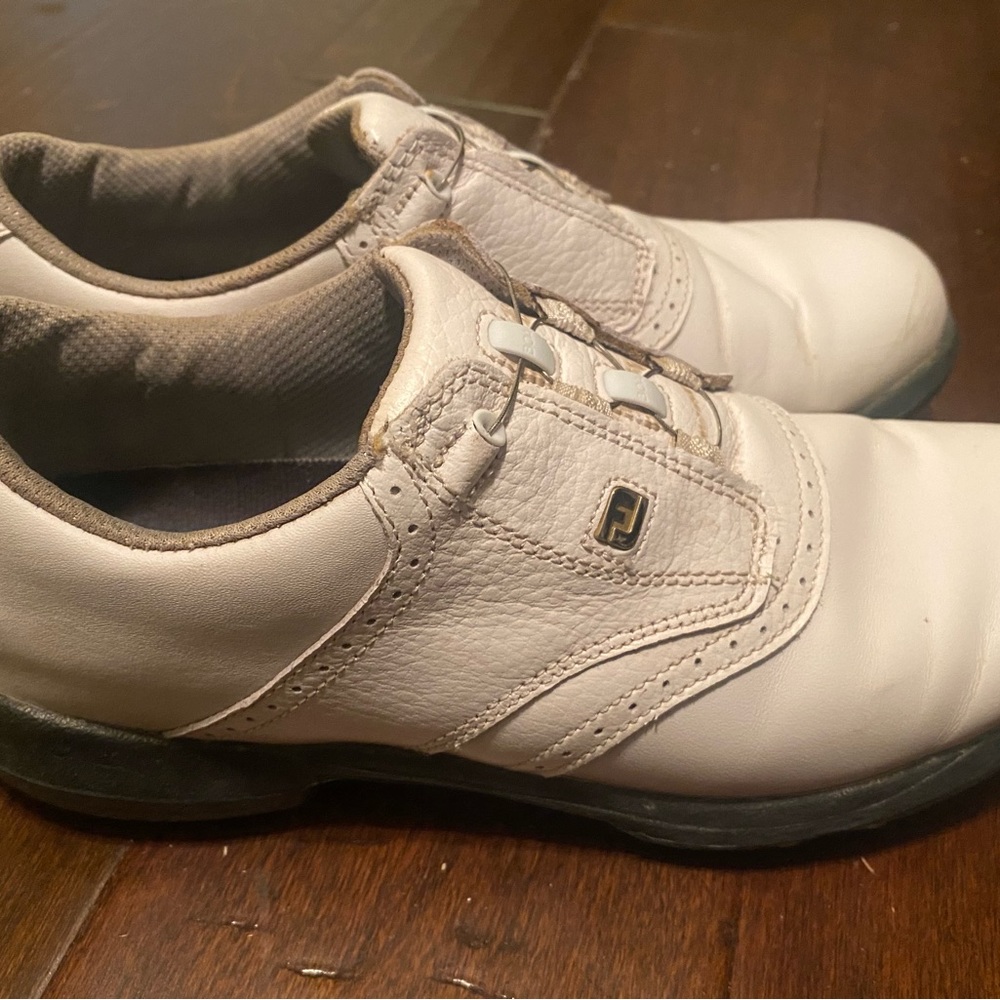 Foot Joy Dry Joy Golf Shoe Size 8m Color White With B… Gem